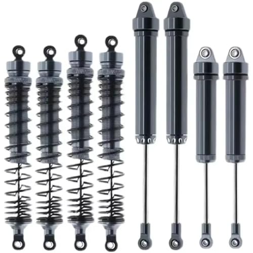 Kompatibel Mit Traxxas Für Unlimited Für Desert 1/7 RC-Autozubehörteile 8-teilige Stoßdämpfer Aus Aluminiumlegierung Vorne Und Hinten, 8460 8450 RC Stoßdämpfer(Gray) von hjuink
