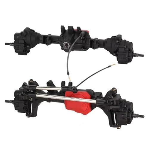 Kompatibel Mit Trxs Für TRX4 1/10 RC Für Rock Crawler Auto-Upgrades Teile Ersatzzubehör Metall Vorne Hinten Portalachsen RC Vorder Hinterachse(1set) von hjuink