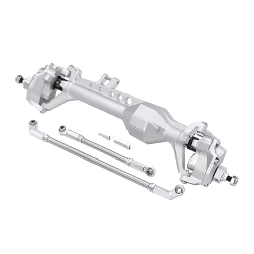 Kompatibel Mit Vanquish VS4-10 Für Phoenix F10 Für LCG 1/10 RC Für Chassis Crawler Autoteile Vorne Hinten Portalachse Komplettset DIY RC Vorder Hinterachse(Silver,Front) von hjuink