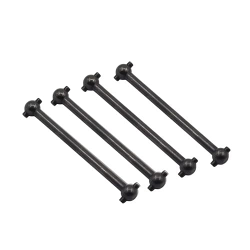 Kompatibel Mit WLtoys A979 A949 A959 A969 K929 Für Himoto E18 Spino Für HSP 1/18 RC-Auto-Upgrade-Teile, 4 Stück Dogbone 51 MM Zubehör Teile RC Autos(Black) von hjuink