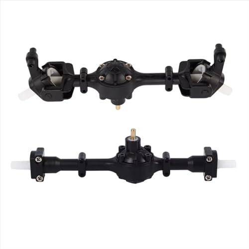 Kompatibel Mit WPL B1 B14 B24 C14 C24 C34 C44 1/16 RC-Auto-Upgrade-Teile Zubehör 2-teiliges Metallgetriebe-Vorder- Und Hinterachsset RC Vorder Hinterachse von hjuink