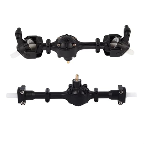 Kompatibel Mit WPL B1 B14 B24 C14 C24 C34 C44 1/16 RC-Auto-Upgrade-Teile Zubehör 2-teiliges Metallgetriebe-Vorder- Und Hinterachsset RC Vorder Hinterachse von hjuink