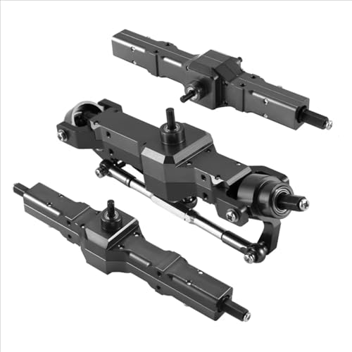 Kompatibel Mit WPL B16 B36 6WD 1/16 RC Truck Cars Upgrades Teile Zubehör Aluminiumlegierung Vorder- Und Hinterbrückenachsen-Set RC Vorder Hinterachse von hjuink