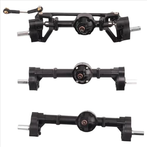 Kompatibel Mit WPL B16 B36 6X6 6WD 1/16 RC-Auto-Upgrade-Teile, Modifikationszubehör, 3-teiliges Portalachsen-Set Vorne, Hinten Und Mittig RC Vorder Hinterachse von hjuink