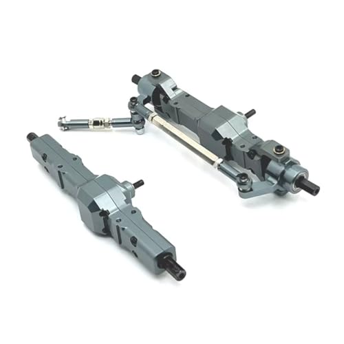 Kompatibel Mit WPL C14 C24 B14 B24 B16 B36 Für JJRC FY 1/16 Fernbedienungsauto-Upgrade-Teile Zubehör Metall Vorne Hinten Achsen RC Vorder Hinterachse(Gray) von hjuink