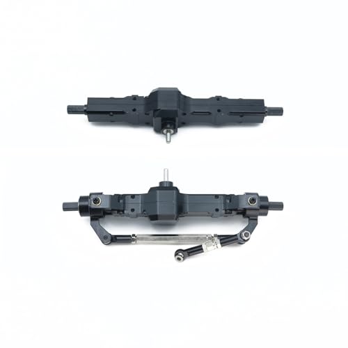 Kompatibel Mit WPL C14 C24 B14 C74 C74-1 B24 B16 B36 RC-Auto-Upgrade-Teile, Modifikationszubehör, Metall, Vorder- Und Hinterachse RC Vorder Hinterachse(Black) von hjuink