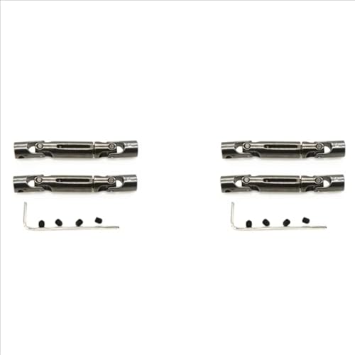 Kompatibel Mit WPL D12 C14 C24 B16 B36 B24 Für MN D90 Für MN99S Für MN-90 Für Henglong RC-Auto-Upgrade-Teile, 4-teilige Metall-Antriebswelle CVD Zubehör Teile RC Autos von hjuink