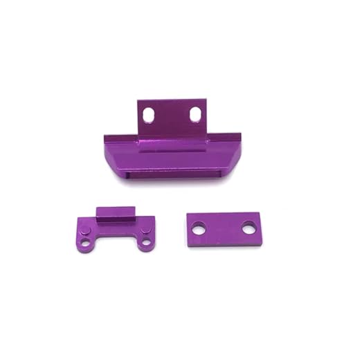 Kompatibel Mit Wltoys 1/14 144010 144001 144002 124017 124019 1/12 RC Autoteile Zubehör Metall Frontstoßstange RC-Stoßstange(Purple) von hjuink