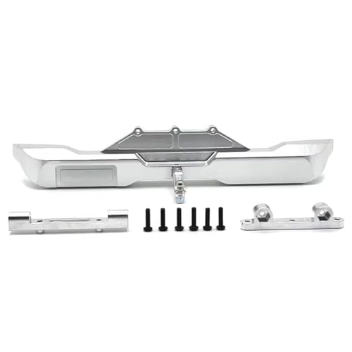 Kompatibel Mit Wltoys 104006 104010 104020 104026 1/10 RC-Auto-Upgrade-Modifikationsteile Zubehör Metall-Heckstoßstange RC-Stoßstange(Silver) von hjuink