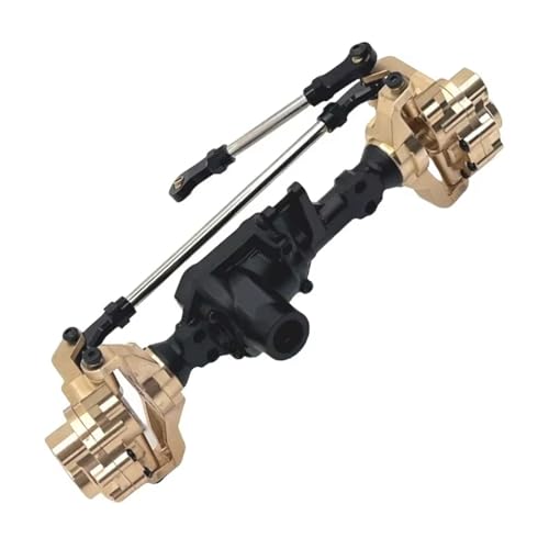 Kompatibel Mit Wltoys 104006 104010 104020 104026 1/10 RC-Auto-Upgrade-Teile Zubehör Vorne Hinten Portalachse Getriebegehäuse RC Vorder Hinterachse(Black,Front) von hjuink