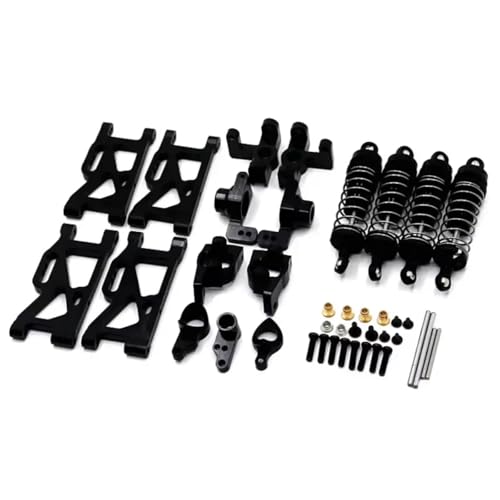 Kompatibel Mit Wltoys 144001 1/14 RC-Auto-Upgrade-Teile, Metalllenkung Für Schwingarmbasis, C-Hinterradnabe Für Sitzstoßdämpfer Zubehör Teile RC Autos von hjuink