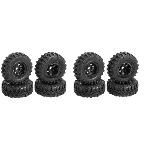 RC Teile Kompatibel Mit Axial Für SCX24 90081 AXI00001 1/24 RC Crawler Auto Upgrade Teile Zubehör 8PCS 47X18mm Felgen Reifen Reifen Set von hjuink