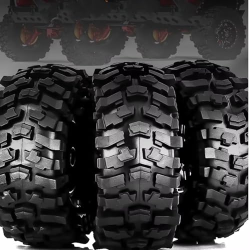 RC Teile Kompatibel Mit Trax Für TRX4 Für Axial Für Scx10 Für Wraith Für Yikong 1/10 RC-Crawler-Teile 4 Stück 1,9-Zoll-Gummireifen (118 X 45 Mm) von hjuink