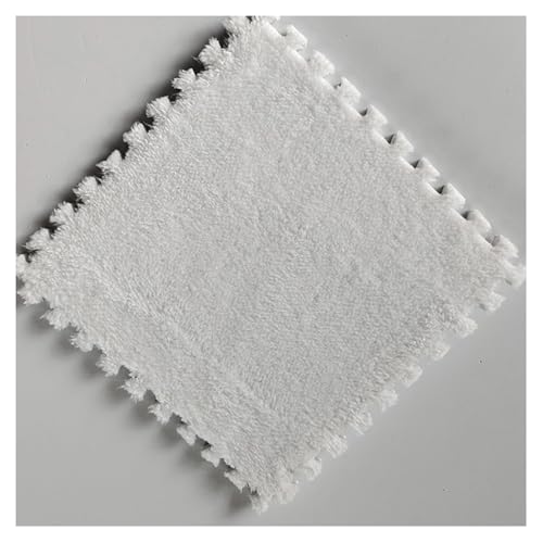 20er Pack In Einander Greifende Plüsch Schaumstoff-Fußmatten - Dicke, rutschfeste Puzzlespielmatte Mit Kanten - Weiche Und Bequeme Fliesen Von 12"x12"(A) von hnkhpkl