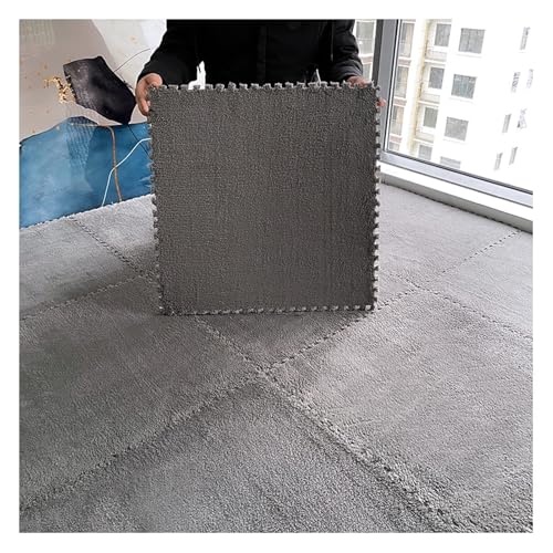 hnkhpkl Packung mit 10 weichen und flauschigen Matten – Schaumstoff-Fliesen in Puzzleform für mehr Komfort und Stil, ideal für Zuhause, Wohnzimmer, Kindergarten (3,2 x 61 cm) von hnkhpkl