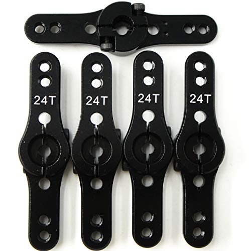 hobbysoul 5 Stück 24T Aluminium Servo Arm Horn doppelt versetzt M3 für RC Futaba Savox Xcore HSP HD hobbysoul 5 Stück 24T Aluminium Servo Arm Horn doppelt versetzt M3 für RC Futaba Savox Xcore HSP HD von hobbysoul
