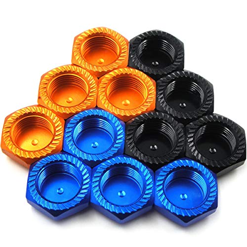hobbysoul RC 1/8 17mm Aluminium Radmuttern Gewinde 1.0mm Schwarz/Blau/Orange für Losi, XRay, Kyosho, Hot Bodies, Mugen, Associated 1:8 RC Fahrzeug Modell hobbysoul RC 1/8 17mm Aluminium Radmuttern Gewinde 1.0mm Schwarz/Blau/Orange für Losi, XRay, Kyosho, Hot Bodies, Mugen, Associated 1:8 RC Fahrzeug Modell von hobbysoul
