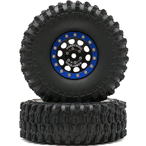 hobbysoul RC 1.9 Super Swamper Crawler Reifen Höhe 120 mm & Aluminium 1.9 Beadlock-Radfelge Hex 12 mm, 2 Stück hobbysoul RC 1.9 Super Swamper Crawler Reifen Höhe 120 mm & Aluminium 1.9 Beadlock-Radfelge Hex 12 mm, 2 Stück von hobbysoul