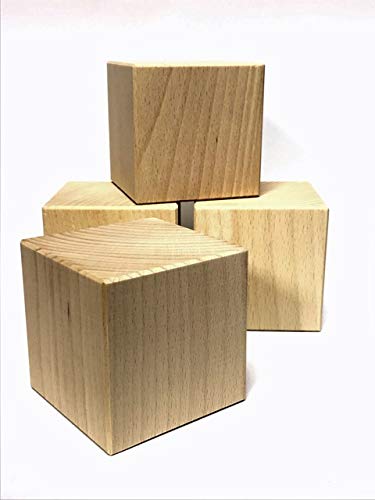 4er Set Holzwürfel 75x75x75mm 4er Set Holzwürfel 75x75x75mm von holzwuerfel.com