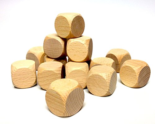Blanko-Spielwürfel 40x40x40mm VE 10 Stück Blanko-Spielwürfel 40x40x40mm VE 10 Stück von holzwuerfel.com