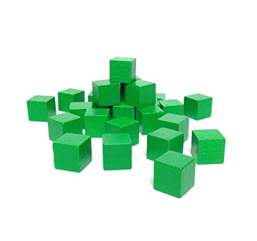 Holzwürfel 10x10x10mm VE 100 Stück grün lackiert Holzwürfel 10x10x10mm VE 100 Stück grün lackiert von holzwuerfel.com