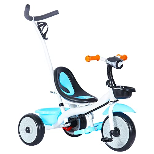 Homewell 2-in-1 Kinderwagen & Fahrrad, Kinder Dreirad mit Schiebegriff & Doppelbremse, für 18 Monate-6 Jahre, Faltbare Pedale, großer Stauraum, robuste Räder, Tragkraft 35kg Homewell 2-in-1 Kinderwagen & Fahrrad, Kinder Dreirad mit Schiebegriff & Doppelbremse, für 18 Monate-6 Jahre, Faltbare Pedale, großer Stauraum, robuste Räder, Tragkraft 35kg von homewell