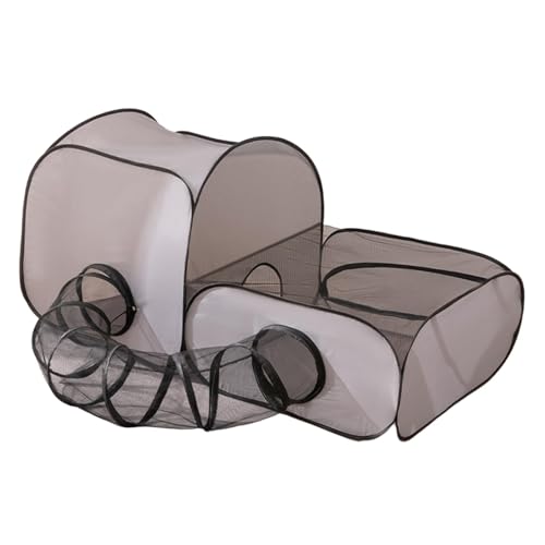 Katzentunnelrohr 2 in 1 Faltbares Versteck Tragbarer Netz-Spieltunnel Außenkäfighaus für Hasen Indoor Ratte Hunde Kleintiere, S Katzentunnelrohr 2 in 1 Faltbares Versteck Tragbarer Netz-Spieltunnel Außenkäfighaus für Hasen Indoor Ratte Hunde Kleintiere, S von hominjoy