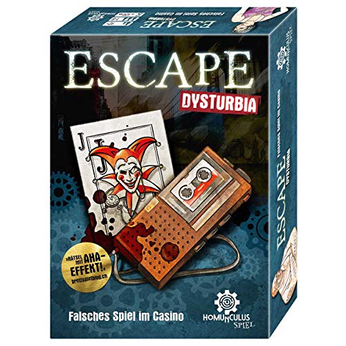 homunculus Escape Dysturbia: Falsches Spiel im Casino. Das Escape-Game mit Story für 1-8 Spieler*innen von homunculus