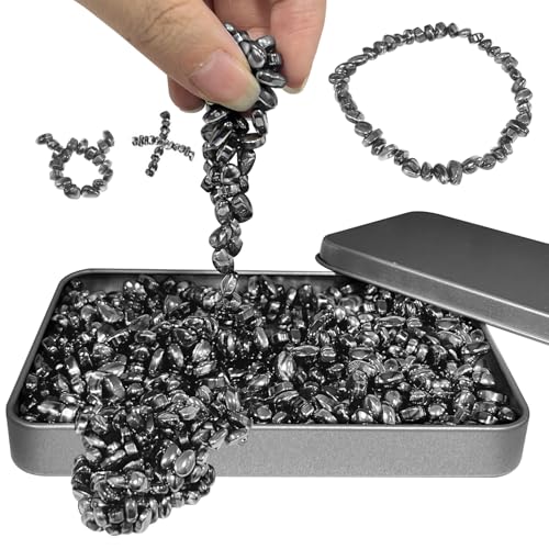Magnete Magnetsteine 500 Stück, Magnetische Steine Zappelspielzeug Erwachsene, Schreibtisch Zappelspielzeug für Stress und Angstabbau und Zeitvertreib, Neuheit Geschenke (500Stück Schwarz) von hongtang