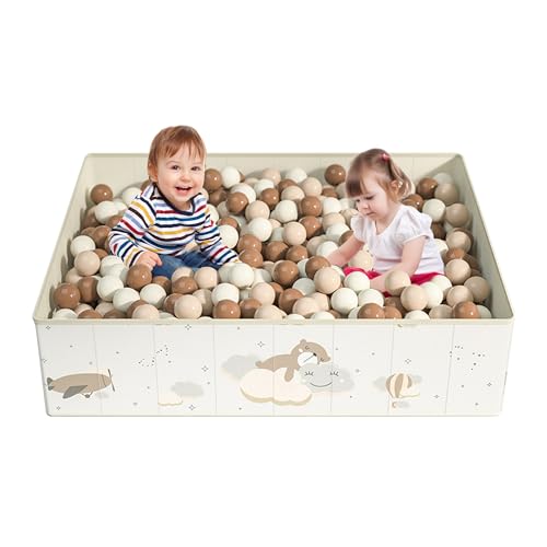 hoopyosms Bällebad für Kinder, Faltbarer und Tragbarer Bällebad Eckig für Kinder, Spielplatz für Drinnen und Draußen, Bällepool Kinderzimmer Geeignet, 120x90x30cm, Ohne Bälle hoopyosms Bällebad für Kinder, Faltbarer und Tragbarer Bällebad Eckig für Kinder, Spielplatz für Drinnen und Draußen, Bällepool Kinderzimmer Geeignet, 120x90x30cm, Ohne Bälle von hoopyosms