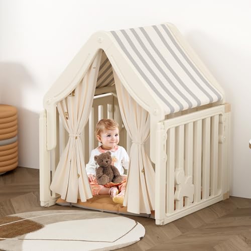 hoopyosms Kinderzelt Indoor, Kinder Spielhaus für Jungen und Mädchen, Kinderspielzelt aus Robustem Kunststoff, Leseecke Kinderzimmer, Spielhaus für Drinnen, 80x80x105cm hoopyosms Kinderzelt Indoor, Kinder Spielhaus für Jungen und Mädchen, Kinderspielzelt aus Robustem Kunststoff, Leseecke Kinderzimmer, Spielhaus für Drinnen, 80x80x105cm von hoopyosms