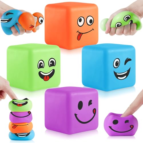 4 Stück Antistressbälle, Fidget Cube Anti Stress Spielzeug, Schöne Farben Stressbälle, Sugar Ball Stress Ball Quetschball, Stressabbau Erwachsene und Stressball Kinder 4 Stück Antistressbälle, Fidget Cube Anti Stress Spielzeug, Schöne Farben Stressbälle, Sugar Ball Stress Ball Quetschball, Stressabbau Erwachsene und Stressball Kinder von hopihy
