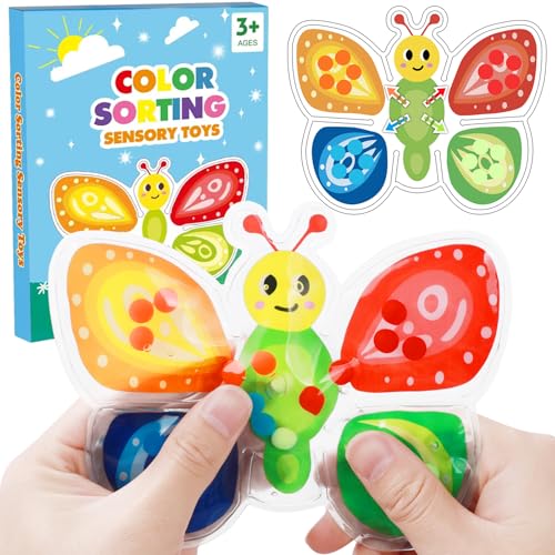Color Sorting Sensorisches Fidget Toy zum Sortieren der Farben, Bienenform Anti Stress Spielzeug Montessori Spielzeug Baby Sortierspiel zum Zählen Sortieren Farben Lernen Color Sorting Sensorisches Fidget Toy zum Sortieren der Farben, Bienenform Anti Stress Spielzeug Montessori Spielzeug Baby Sortierspiel zum Zählen Sortieren Farben Lernen von hopihy