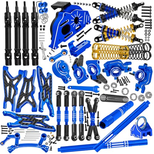 hopsupRC RC Stoßdämpfer, Arme und Lenkrollenblöcke, 25T Direct Mount Servo Saver & Lenkkurbeln & CVD & Unterstützung & Getriebe & Zentralantriebswellen & Spannschlösser Glieder Teile für 1/10 Big Rock von hopsupRC
