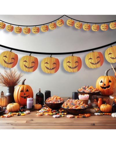 horror-shop Halloween Kürbis Girlande als kinderfreundliche Dekoration 3m horror-shop Halloween Kürbis Girlande als kinderfreundliche Dekoration 3m von Horror-Shop