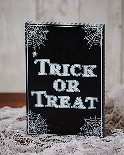 horror-shop Halloween Trick or Treat Block Aufsteller als Dekoration von horror-shop