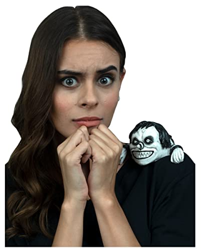 horror-shop Lachender Jack Buddy zum Anklipsen auf der Schulter als Halloween Kostümzubehör von Horror-Shop