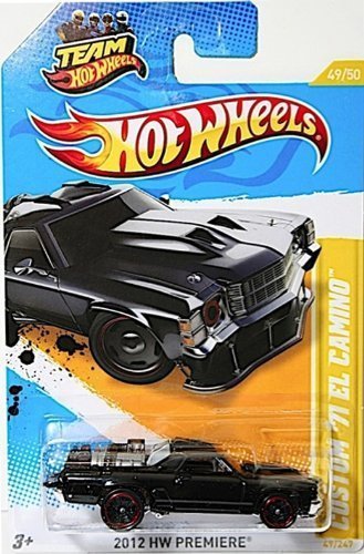 Hot Wheels, 2012 New Models, Custom '71 El Camino Black 49/50 von hot wheels