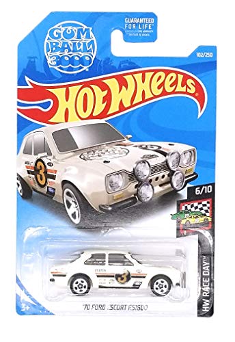 Hot Wheels '70 Ford Escort RS1600 HW Race Day 6/10 on Gum Ball 3000 Card von hot wheels