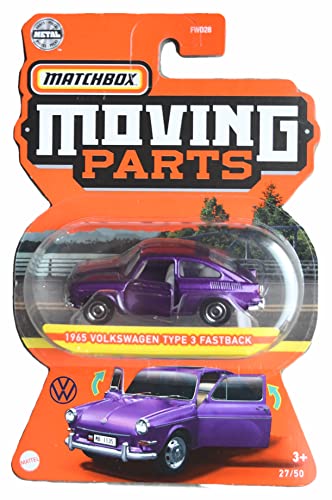 Hot Wheels Matchbox 1965 Volkswagen Type 3 Fastback, Moving Parts 27/50 [Purple] - Volkswagen von hot wheels