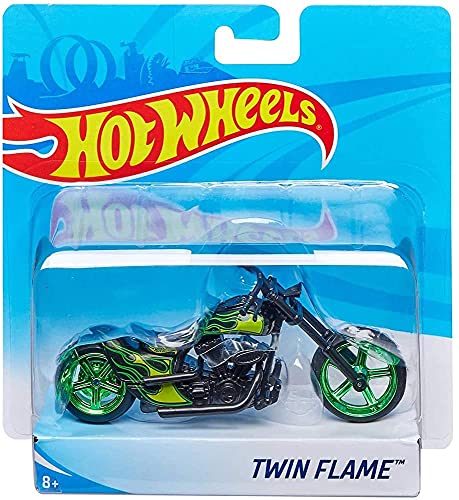 Hot Wheels Street Power Green Twin Flame Motorcycle von hot wheels