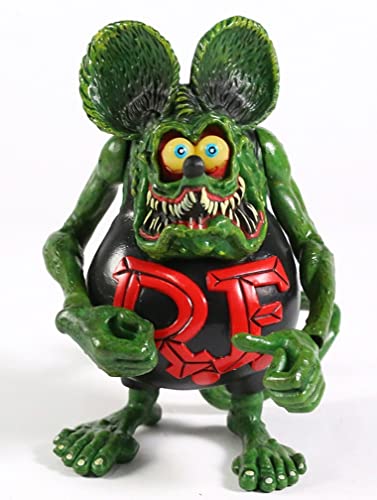 hotrodspirit - Figur Rat Fink Arm und Fuß beweglich, Schwarz und Grün von hotrodspirit