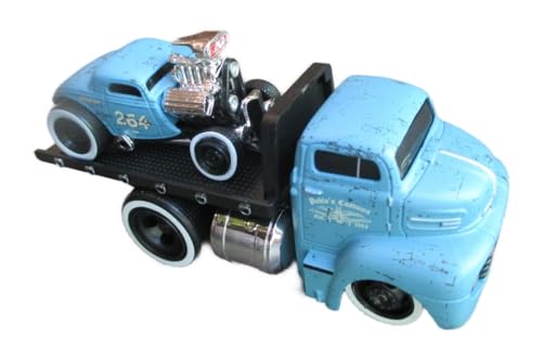 hotrodspirit - Miniatur 1:64 LKW Anhänger und Hot Rod blau mit Kompressor Muskel hotrodspirit - Miniatur 1:64 LKW Anhänger und Hot Rod blau mit Kompressor Muskel von hotrodspirit