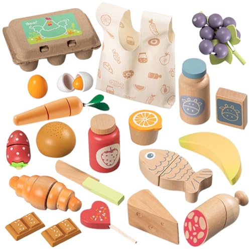 howa Kaufladen Zubehör Kinderküche Zubehör Holz, 25-teiliges Holzspielzeug Set Spiellebensmittel - Obst, Gemüse, Wurst, Käse, Fisch, Brötchen und mehr Spielküche Zubehör für kreative Rollenspiele 4895 howa Kaufladen Zubehör Kinderküche Zubehör Holz, 25-teiliges Holzspielzeug Set Spiellebensmittel - Obst, Gemüse, Wurst, Käse, Fisch, Brötchen und mehr Spielküche Zubehör für kreative Rollenspiele 4895 von howa