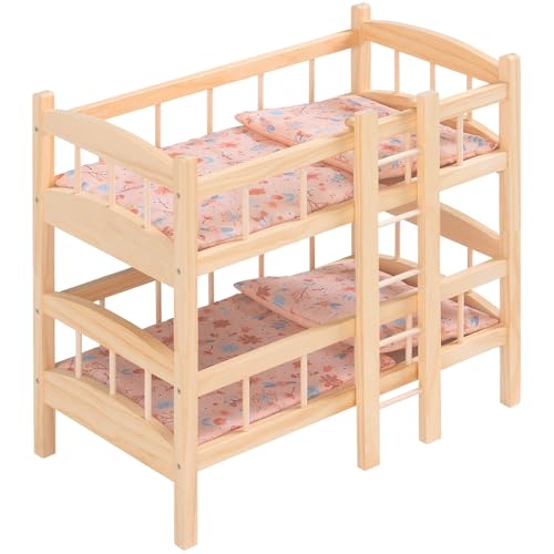 howa Puppenbett Etagenbett Holz „miniflowers“ Puppenmöbel inkl. 2× Bettzeug, für Puppen bis 50 cm geeignet, mit Leiter, teilbar in 2 Puppenbettchen 2460 howa Puppenbett Etagenbett Holz „miniflowers“ Puppenmöbel inkl. 2× Bettzeug, für Puppen bis 50 cm geeignet, mit Leiter, teilbar in 2 Puppenbettchen 2460 von howa