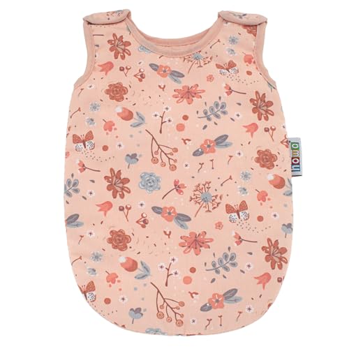howa Puppenschlafsack für Puppen bis 48 cm – Puppenzubehör Schlafsack für Puppe – weicher, gepolsterter Stoff mit Blumenmuster 29624 von howa