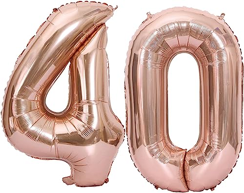 luftballon 40 jahre | Roségold 40 ballons-40"-101cm 40 Geburtstagsdeko -40 Folienballon Zahl Deko zum Geburtstag fliegt mit Helium 40 Geburtstag für Männer Frauen 40 Geburtstagsparty Jubiläum luftballon 40 jahre | Roségold 40 ballons-40"-101cm 40 Geburtstagsdeko -40 Folienballon Zahl Deko zum Geburtstag fliegt mit Helium 40 Geburtstag für Männer Frauen 40 Geburtstagsparty Jubiläum von hpnparty