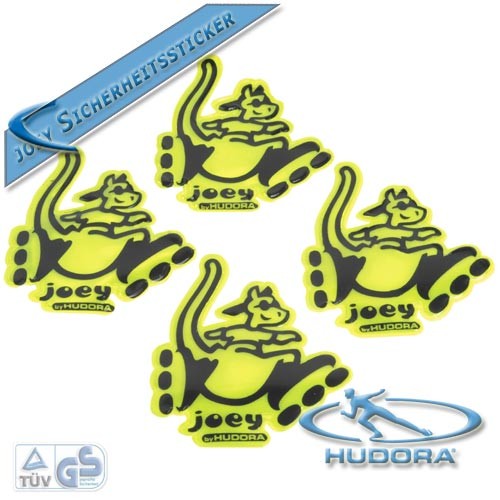 Hudora - 4 Sicherheits-Sticker Reflektoren von hudora