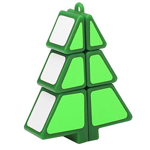 huichang 1x2x3 Zauberwürfel - Weihnachtsbaum-Form-Spielzeug für Kinder für Speed-Cubing (Grün) von huichang