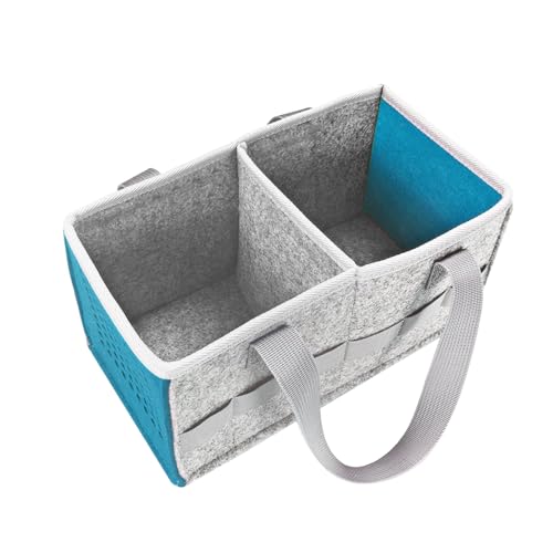 Tragetasche für Toniebox Starter Set und Zubehör Aufbewahrungstasche, Toniebox Audio Player Filz Organizer Tasche, Tragetasche für Toniebox & Zubehör mit Griff für Toniebox (Blau) von huipinghu